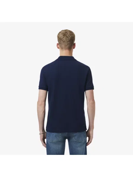 Lacoste Koszulka Polo Classic Fit Original Piqué granatowa