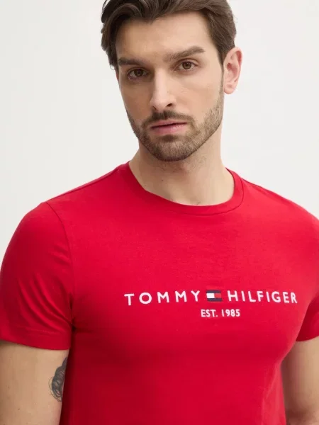 Tommy Hilfiger t-shirt ανδρικό κόκκινο