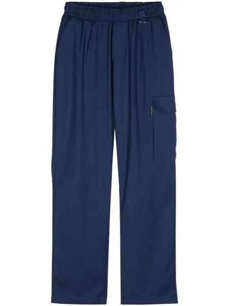 Cargo kalhoty Family First se vzorem rybí kosti modré