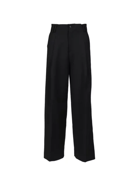 Pantaloni Entire Studios de lână negru
