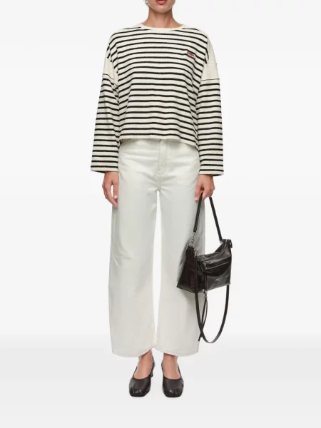 Lung tricou Bimba Y Lola cu dungi din material terry