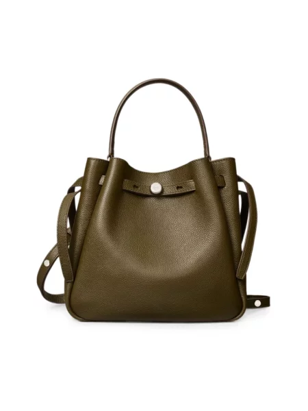 Tory Burch torebka tote skórzana Romy zielona