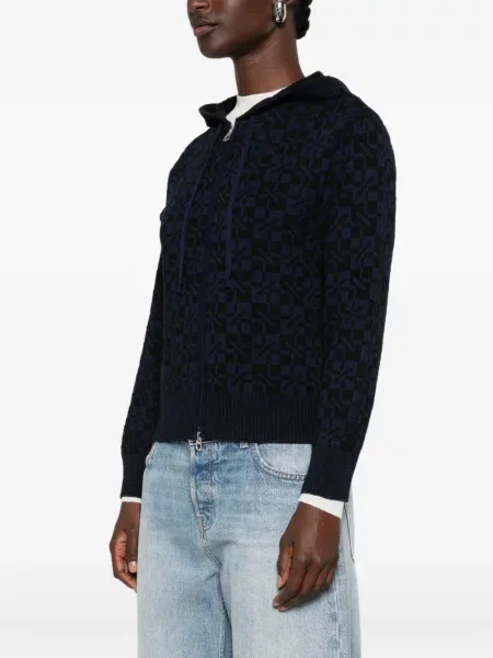 Cardigan Kenzo cu glugă albastru