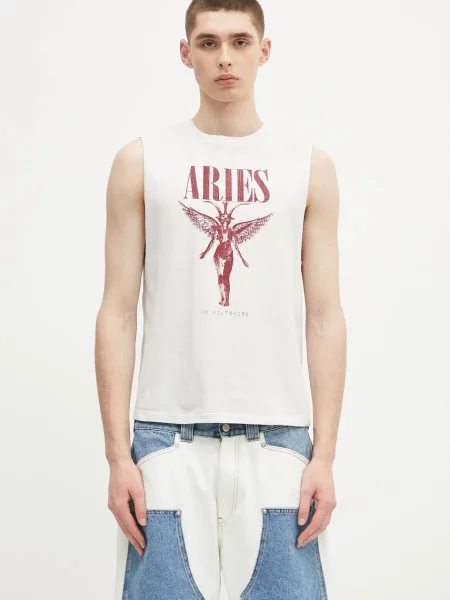 Majica Aries Faded Nirvana Muscle Vest bež