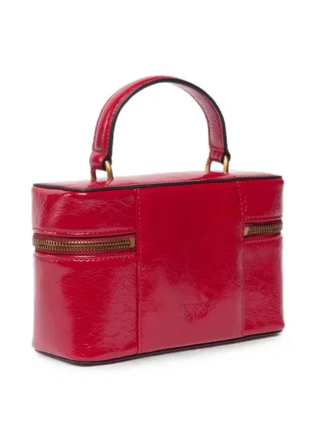 Geantă shopper Pinko din piele roșu