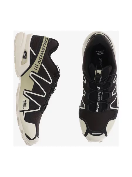 Lniane sneakersy Salomon Speedcross czarne