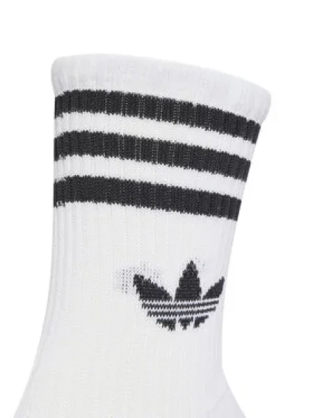 Pruhované punčochy Adidas bílé