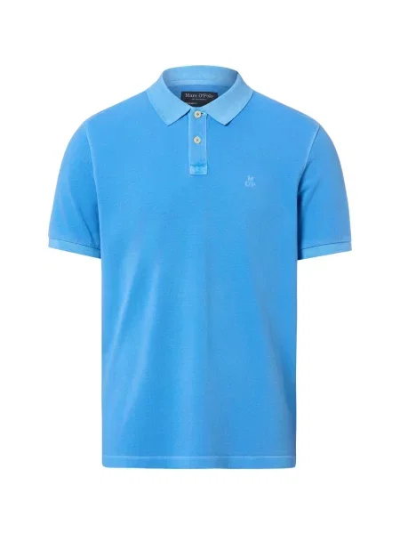 Koszulka polo o kroju Regular Fit z czystej bawełny Marc O'polo niebieskie