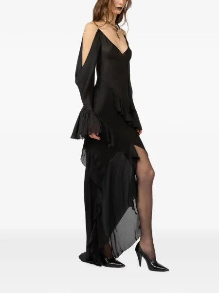 Rochie Roberto Cavalli cu volane negru