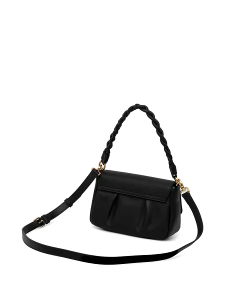 Torbica Love Moschino upletena s autogramom crna