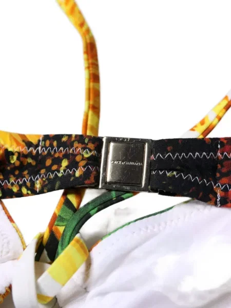 Květinový top Dolce & Gabbana s potiskem s výstřihem halter bílý