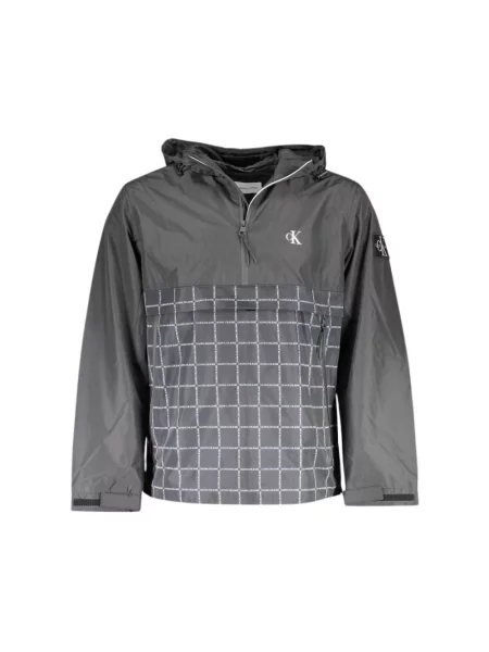 Wielobarwność anorak Calvin Klein szara