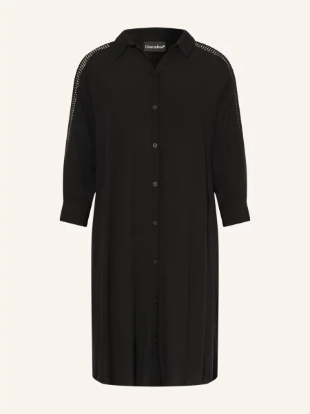 Charmline Plážové Šaty Caftan S Krajkou A Rukávy černá
