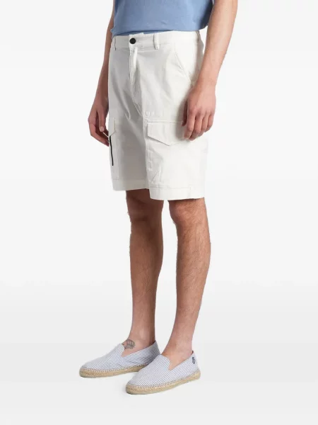 Pantaloni scurți cargo Mc2 Saint Barth alb