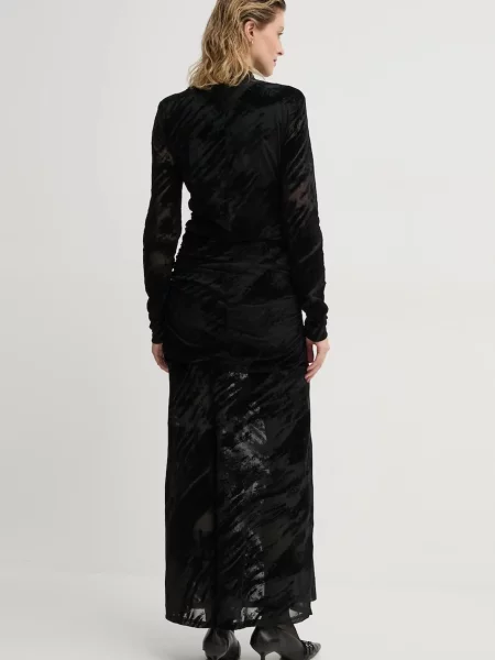 Gestuz rochie maxi mulata negru