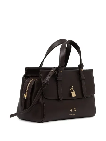 Shopper kabelka Armani Exchange hnedá