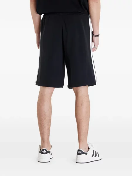 Pantaloni scurți Adidas cu dungi negru