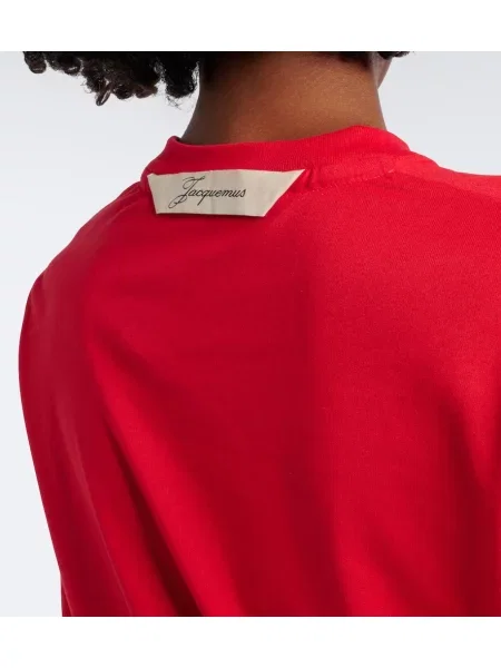 Tricou Jacquemus din jerseu roșu