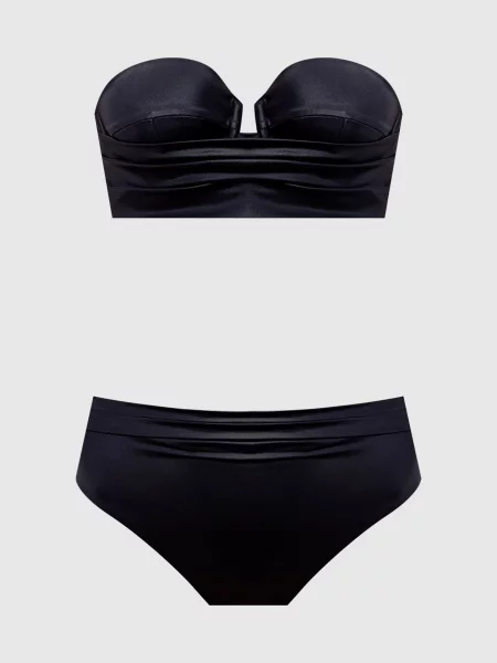 Купальник з логотипом Balmain чорний