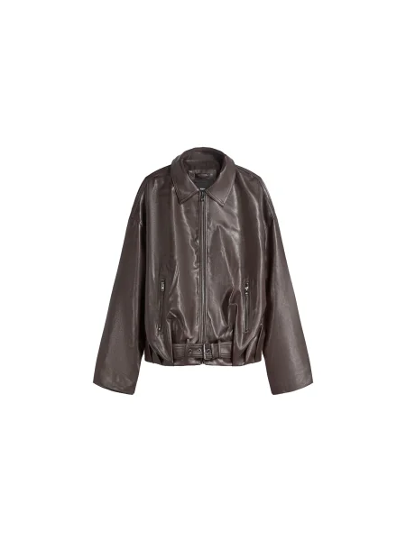 Bershka Prehodna jakna čokolada