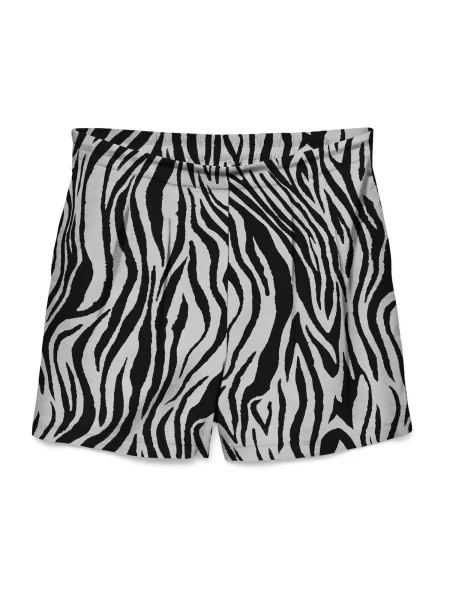 VERO MODA Pantaloni cutați VMJESMILO gri deschis argintiu negru
