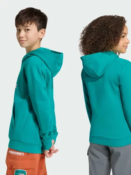 Детское худи Adidas зеленое