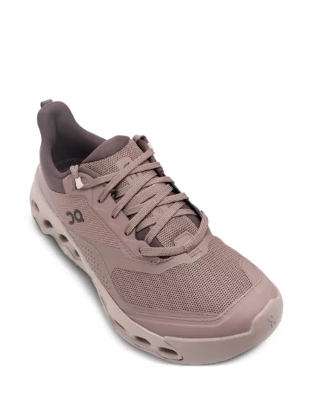 Sneakerși On cu șireturi din dantelă gri