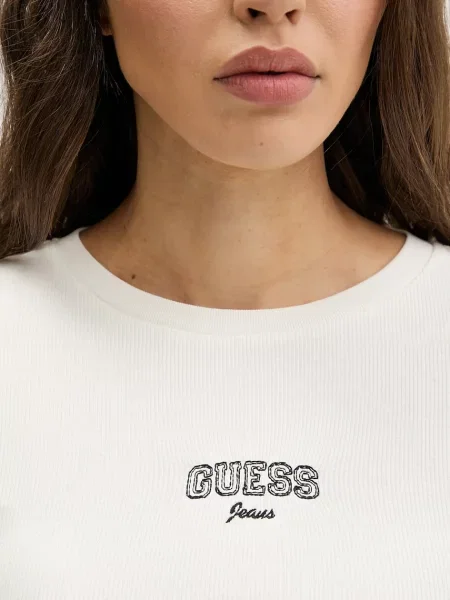 Лонгслів Guess Jeans бежевий