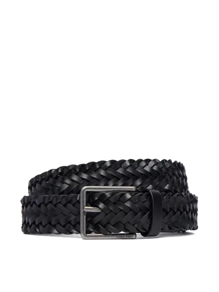 Curea Calvin Klein Warmth Buckle Woven Fixed negru