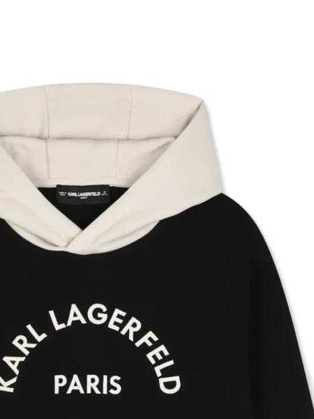 Bluza z kapturem dziecięca Karl Lagerfeld czarna