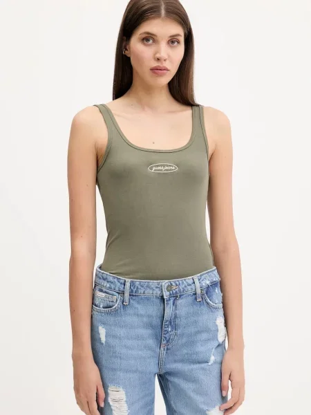 Топ Guess Jeans зелено