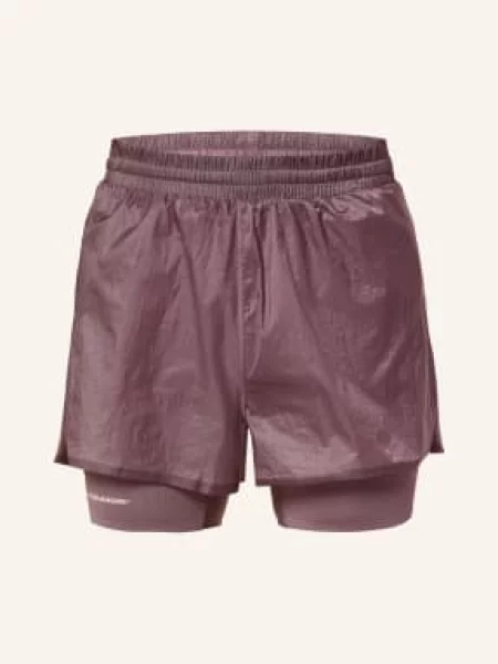 Adidas 2 V 1 Běžecké Šortky Hermanos Koumori fuchsiová