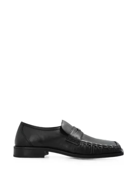 Pantofi loafer Diesel din piele cu chihlimbar negru