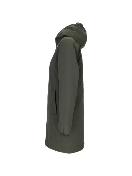 Palton K-way cu glugă verde
