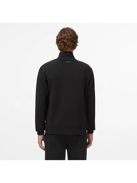 Lacoste Bluza Z Zamkiem Slim Fit czarna
