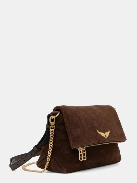 Zadig&Voltaire Torbica iz semiša ROCKY II SUEDE rjava