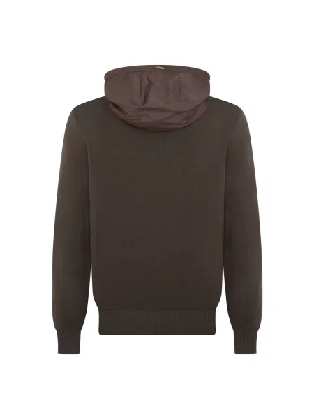 Bluza z kapturem Herno z kapturem brązowa