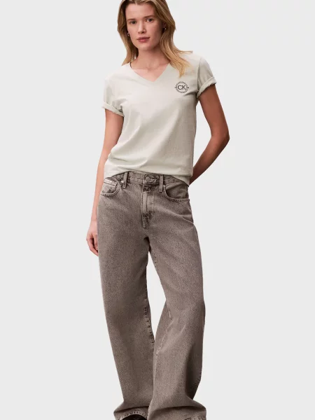 Футболка Calvin Klein Jeans м'ятного кольору
