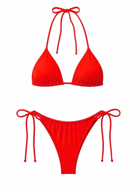 Kalaia Costum de baie două piese intens roșu