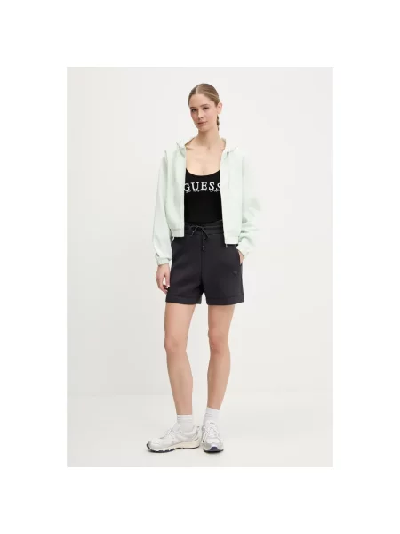 Bluza z kapturem Guess zielona