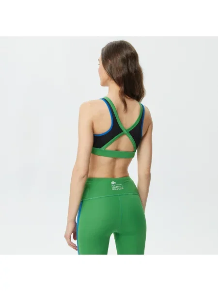 Lacoste Biustonosz Sportowy Active Bez Rękawów Z Blokadą Koloru granatowy
