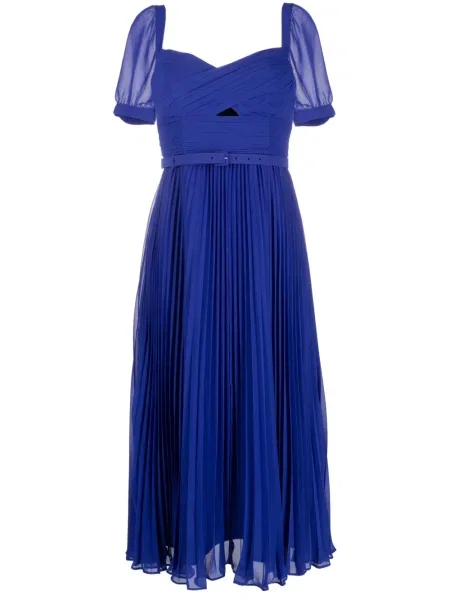 Rochie mini Self-portrait scurtă de costum albastru