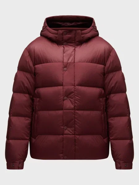 Пуховик Tommy Hilfiger с капюшоном бордовый