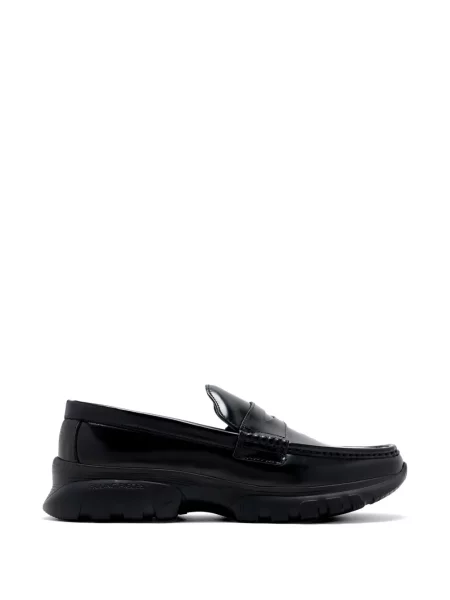 Pantofi loafer Filling Pieces cu autograf negru