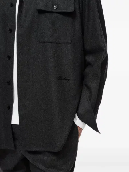 Cămașă Burberry de lână gri