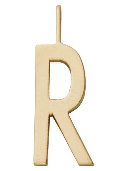 Позлатена сребърна висулка Design Letters