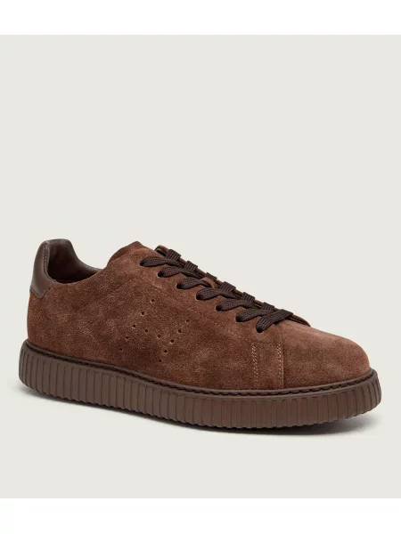 Hogan Sneakers Allacc | piele întoarsă maro