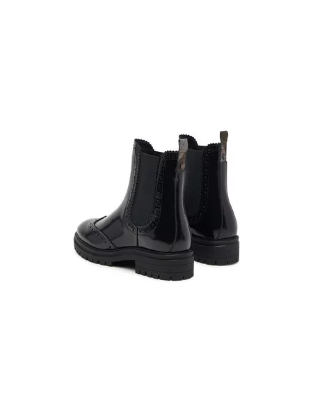 Členková obuv s elastickým prvkom Barbour Fawne čierna