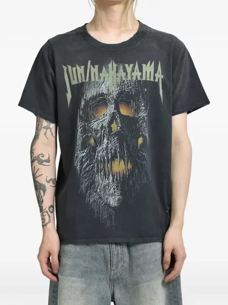 Tricou Jun/nakayama cu imagine negru