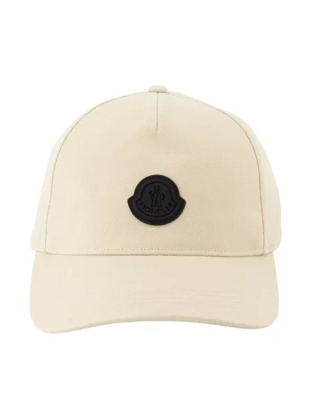 Czapka z daszkiem Moncler beżowa